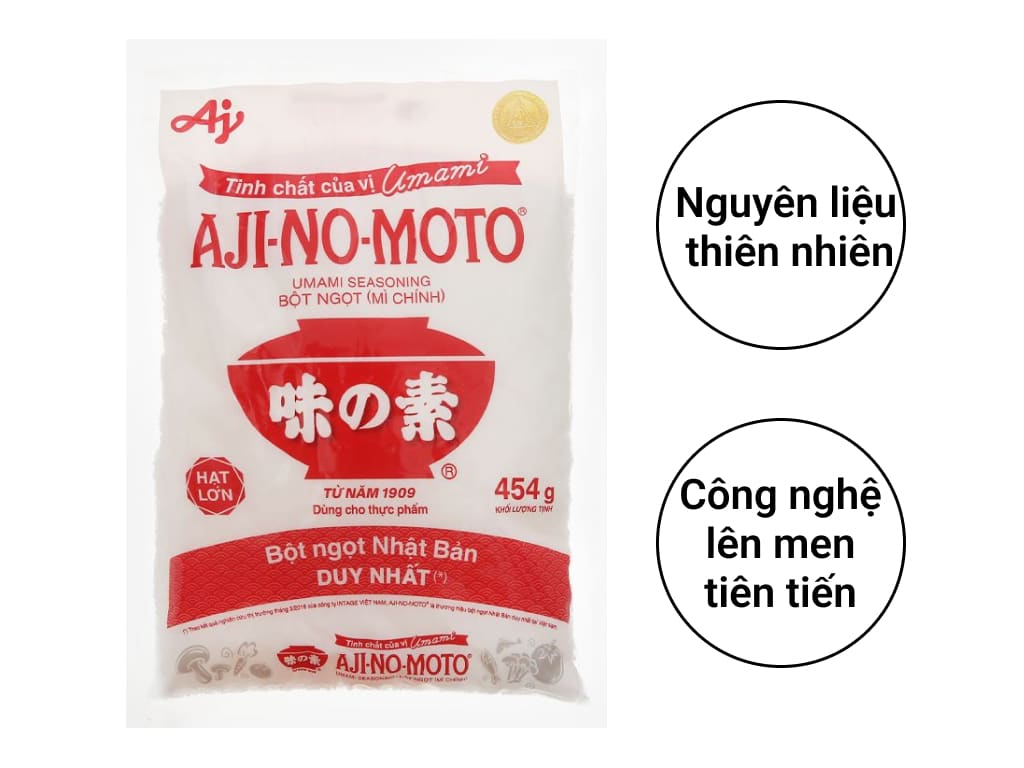 Bột ngọt hạt lớn Ajinomoto gói 454g ( Mì chính)