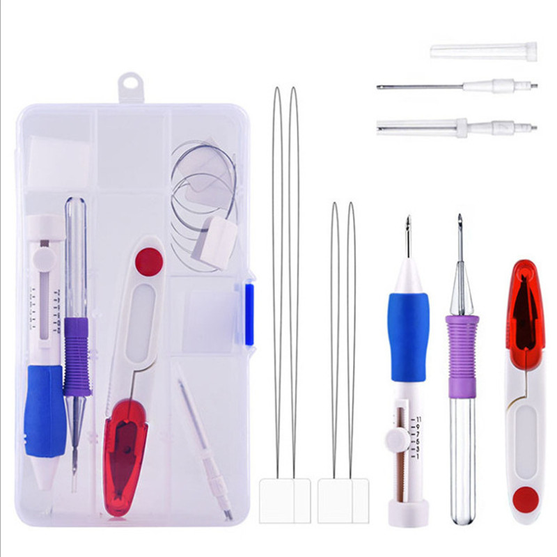 【Big-promotion】 DIY Hand Embroidery Pen Patch Knitting Sewing Tool Kit ...