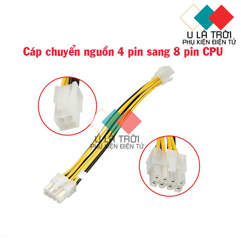 Cáp Chuyển Đổi 4pin sang 8pin cho nguồn Cpu