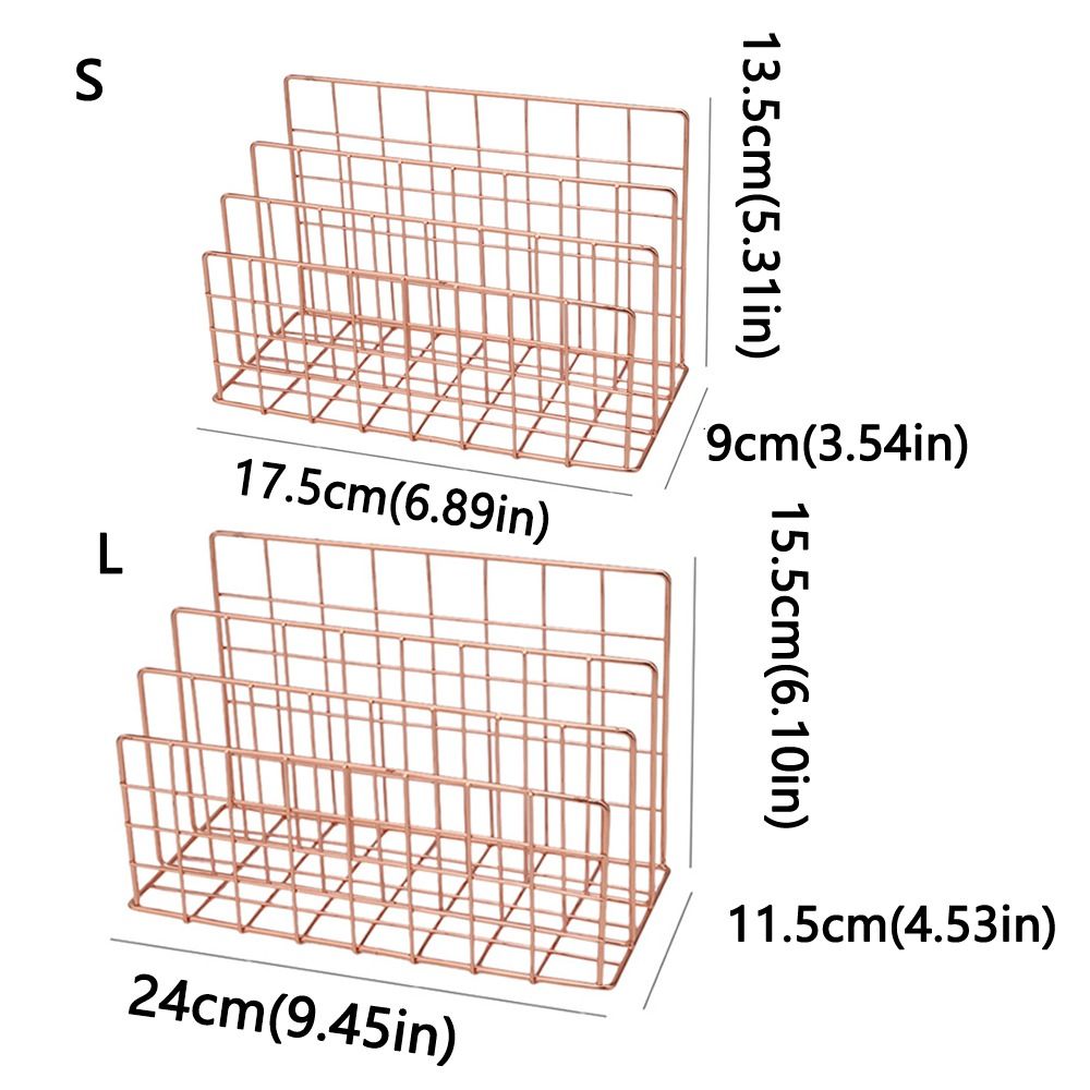 Paper Storage Metal Rack Minimalist 3 Tier Magazine File Holder Rack Durable Metal Document ...
