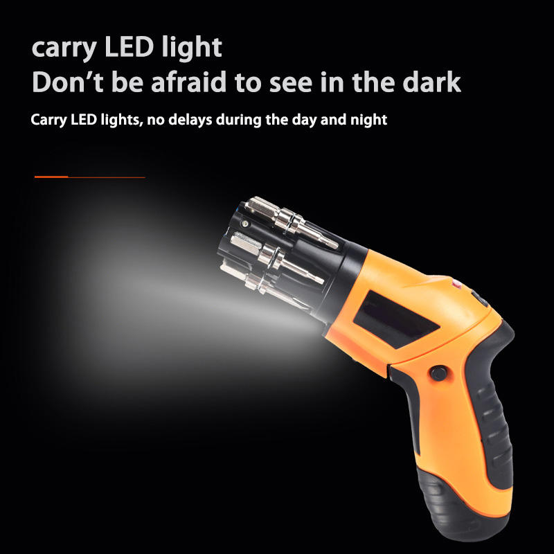 3.6V Dual Bearing Folding Electric Screwdriver Multi functional Small Lithium Battery Hand Electric Drill