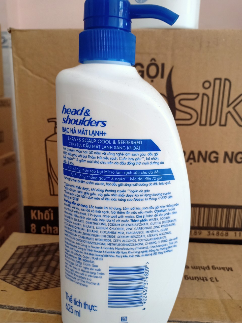 Dầu gội Head & shoulder bạc hà mát lạnh Thái Lan 625ml