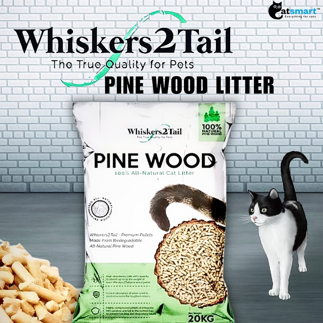 Whiskers2Tail Pine Wood Cat Litter 20kg Lazada Singapore