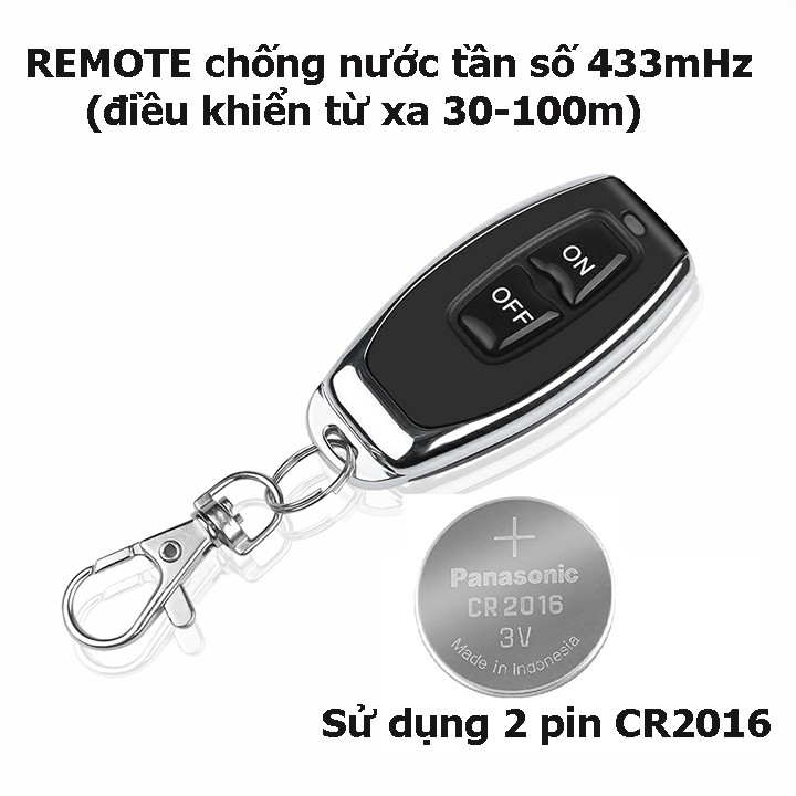 Công tắc điều khiển từ xa RF 100m/3000W/220Vac