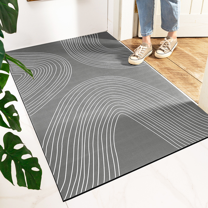 Diatomite Floor Mat - Minimalist Design Floor Mat Soft Microfiber Quick Dry Mat / Anti-Slip Mat / Bath Mat / toilet door mat / Kitchen Floor mat / Super Absorbent / Foldable / Entrance Doormat / Anti-Slip Shower Rug Bathroom