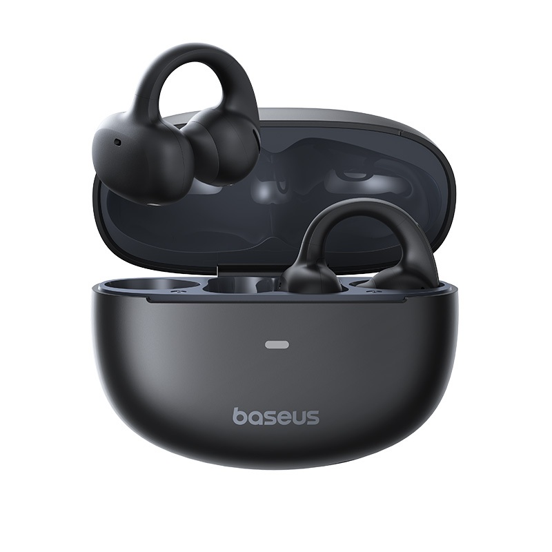 Baseus Bowie MC1 OL Open-Ear TWS Earbuds Sport Bone Conduction Earphone Earclip Waterproof Enhanced Bass Headphone Earring Long Battery Life. 