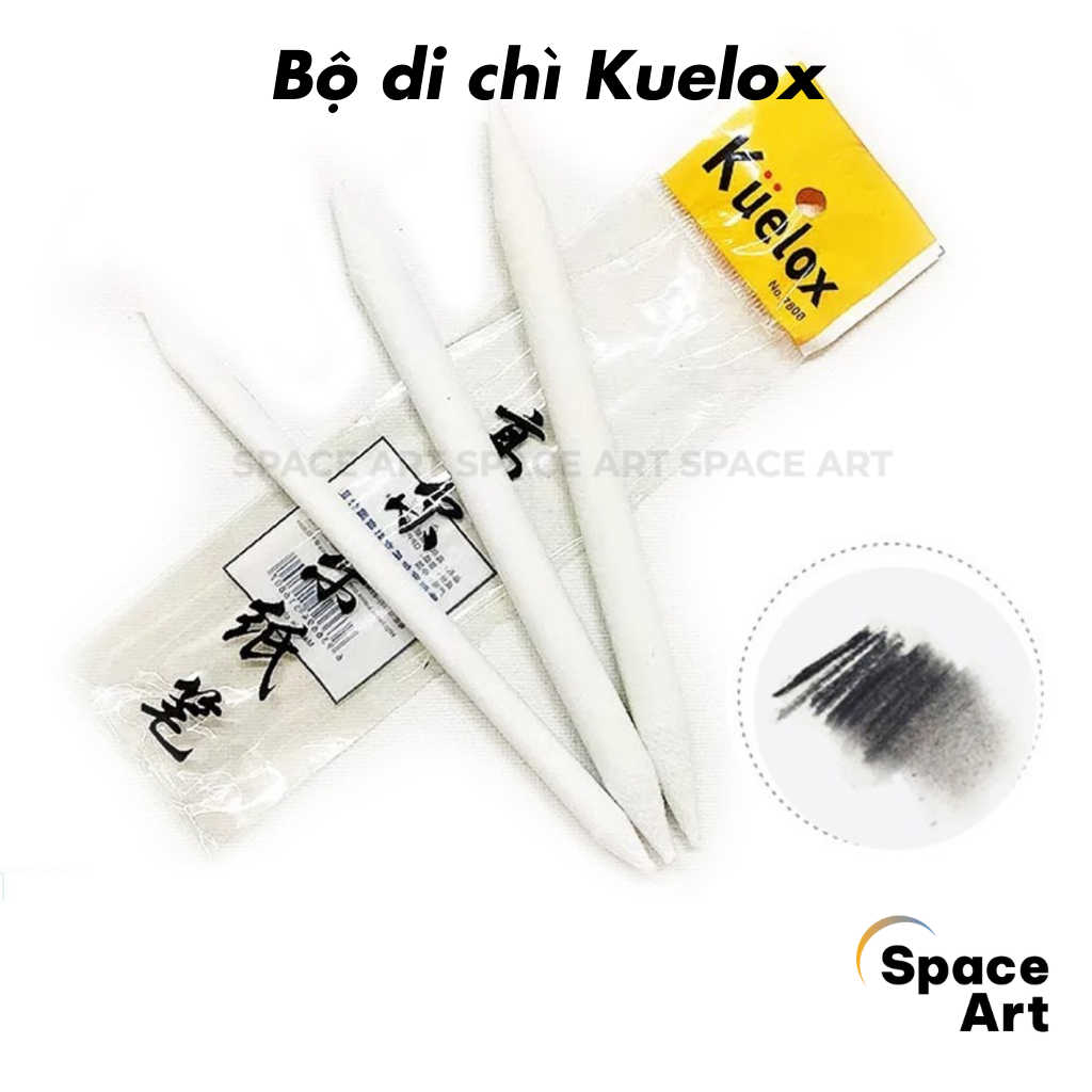 [Space Art Store] Bộ Di Chì 3 cây KUELOX/MARIES dùng tán chì, chì than