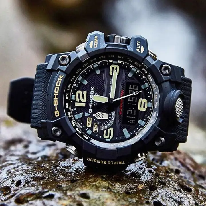 g shock casio mud resist triple sensor