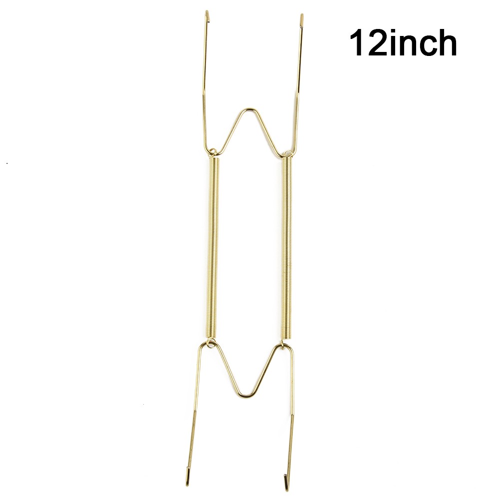 Plate Hanger W-Shaped Plate Invisible Spring Hanging Plate Hook Spring Holder