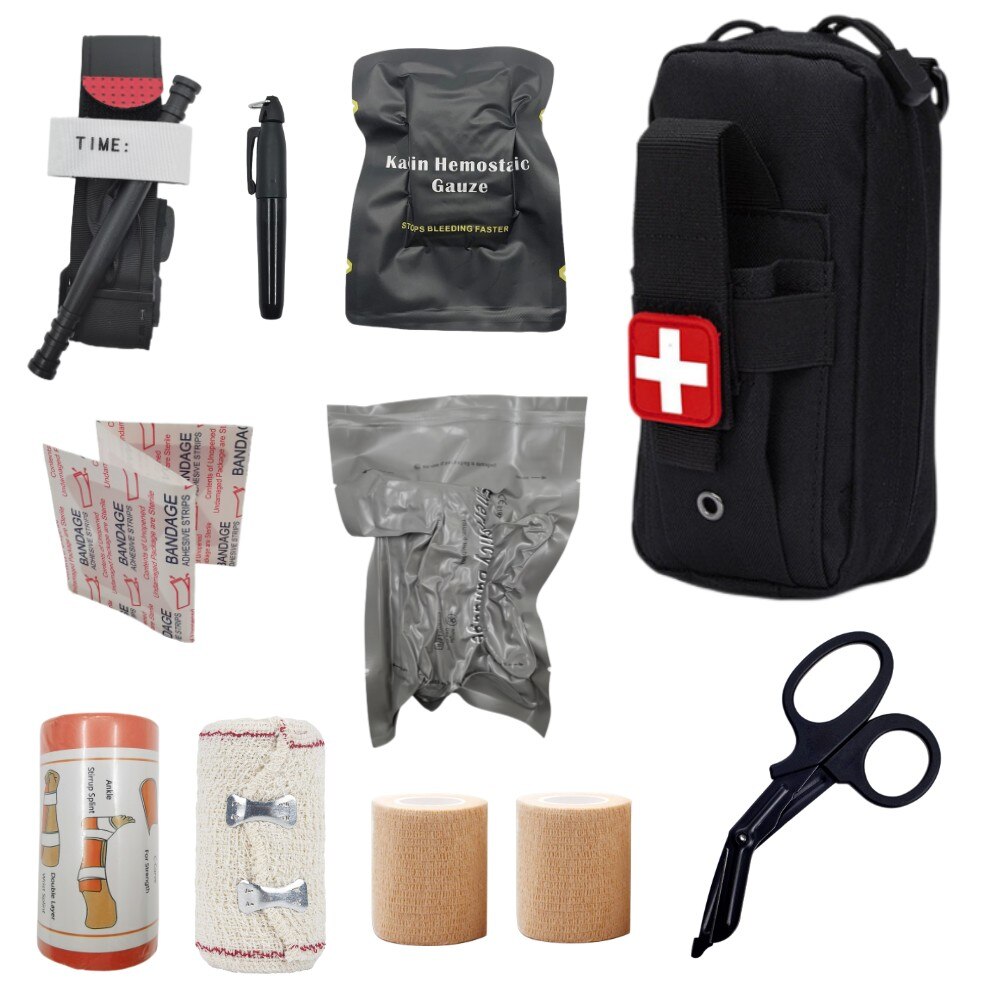 Tactical First Aid Kit EDC First Aid Kit Molle IFAK Kit EMT Kit Survival Military Tourniquet Bandage Israel Bandage