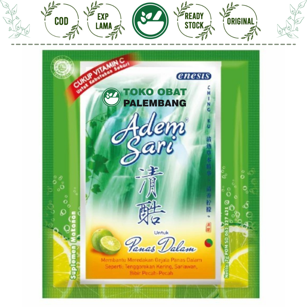 ADEM SARI 1 SACHET ADEMSARI MINUMAN PANAS DALAM ADEM SARI ENESIS VIT C