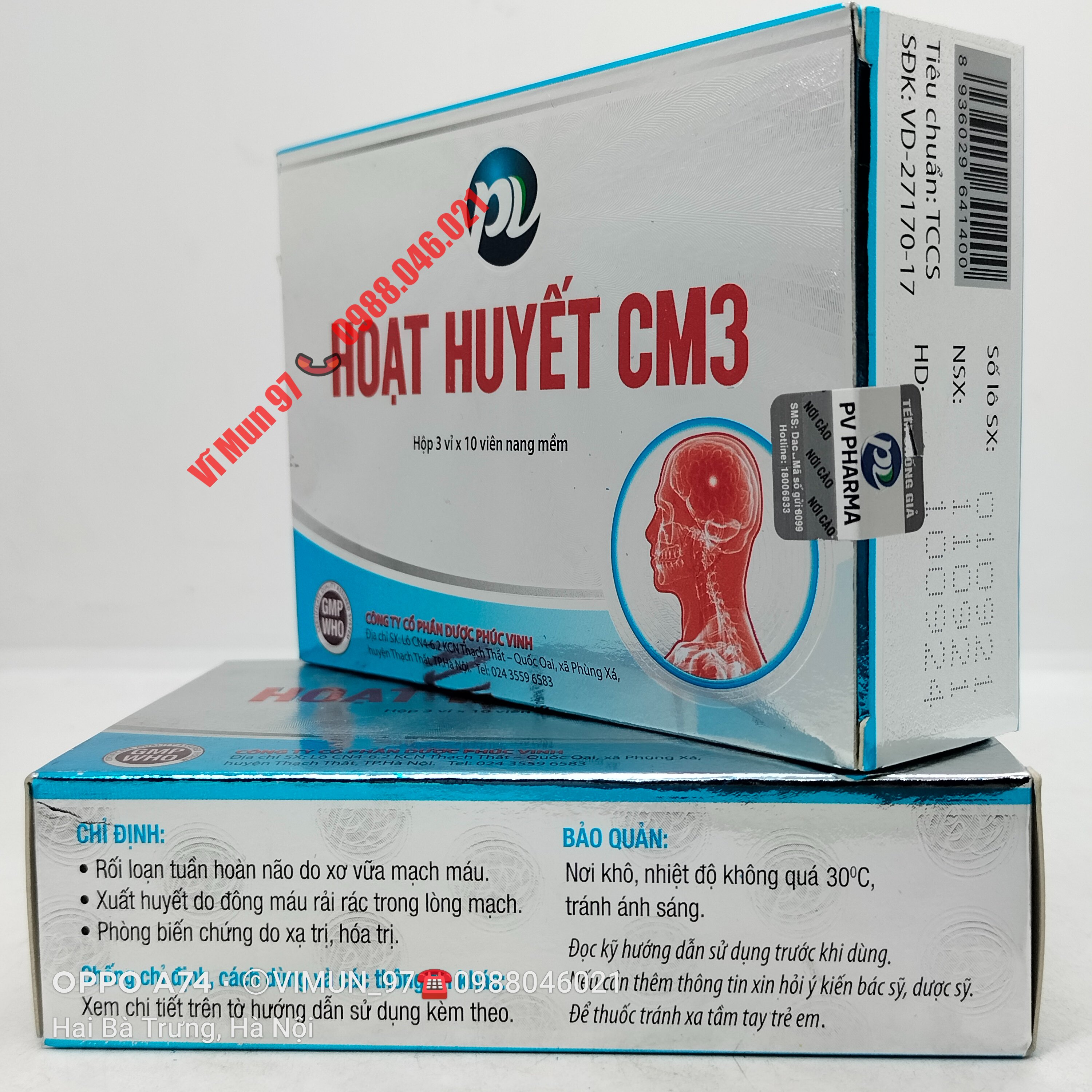 Hoạt huyết CM3 hộp 30 viên