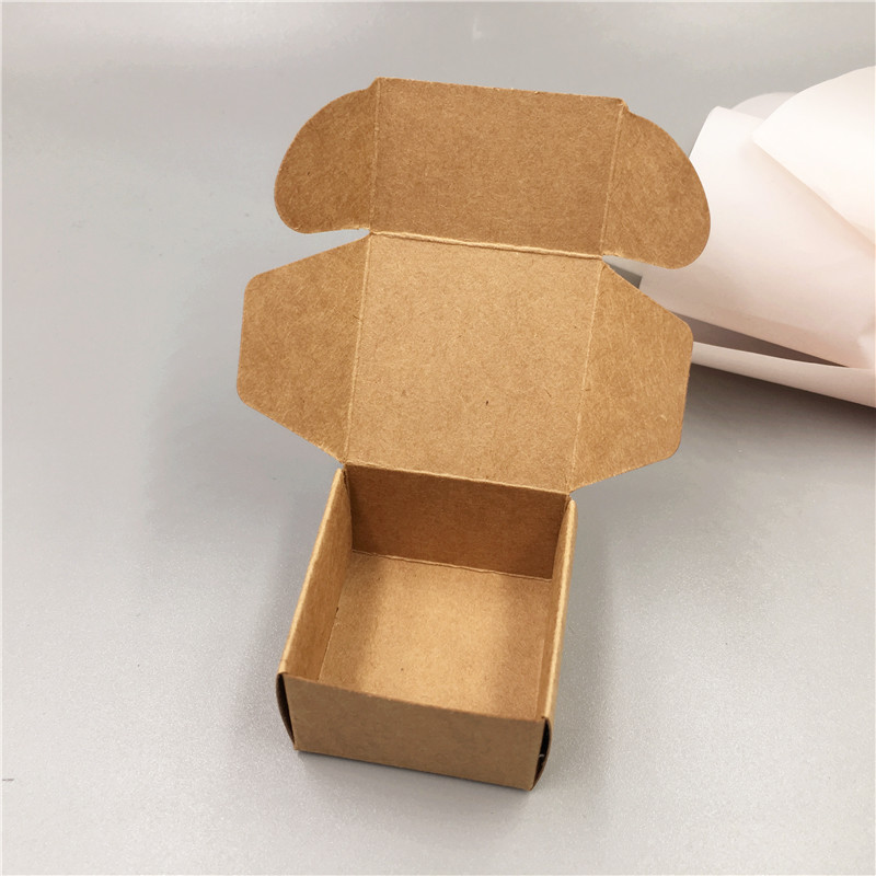 【Buy with eyes closed】50pcs /lot 4x4x2.5cm Kraft Paper Packing Boxes ...