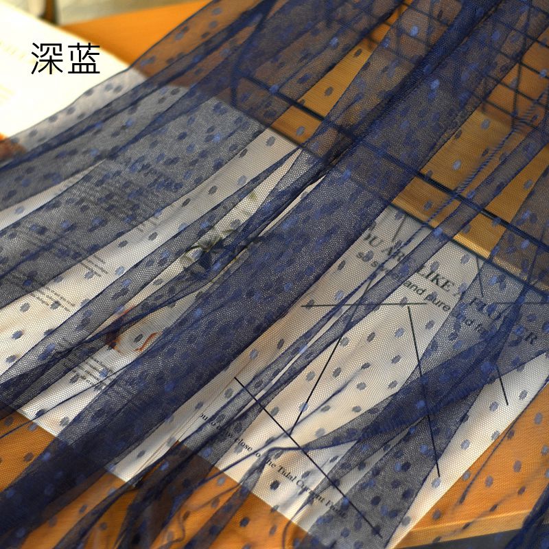 50x150cm/pc%20Lace%20Mesh%20Dot%20Jacquard%20Fabric%20Tulle%20Fabric%20For%20Wedding%20Dress%20Mosquito%20Net%20Patchwork%20Needlework%20Diy%20Sewing%20Material%20-%20Image%205