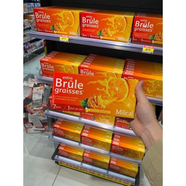 Thải mở giảm cân detox cam dứa Milical Brule graisse