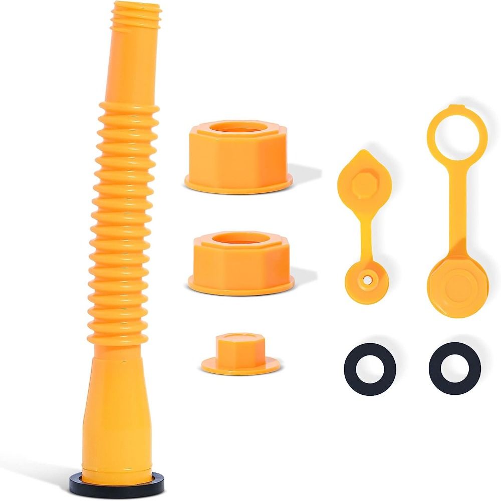 CBT Thicker Gas Can Spout Replacement Plastic with Flexible Nozzles Gas  Tank Nozzle Kit Yellow Fuel Vent Caps Gas Can Nozzle for Most 1/2/5/10  Gallon Oil Cans