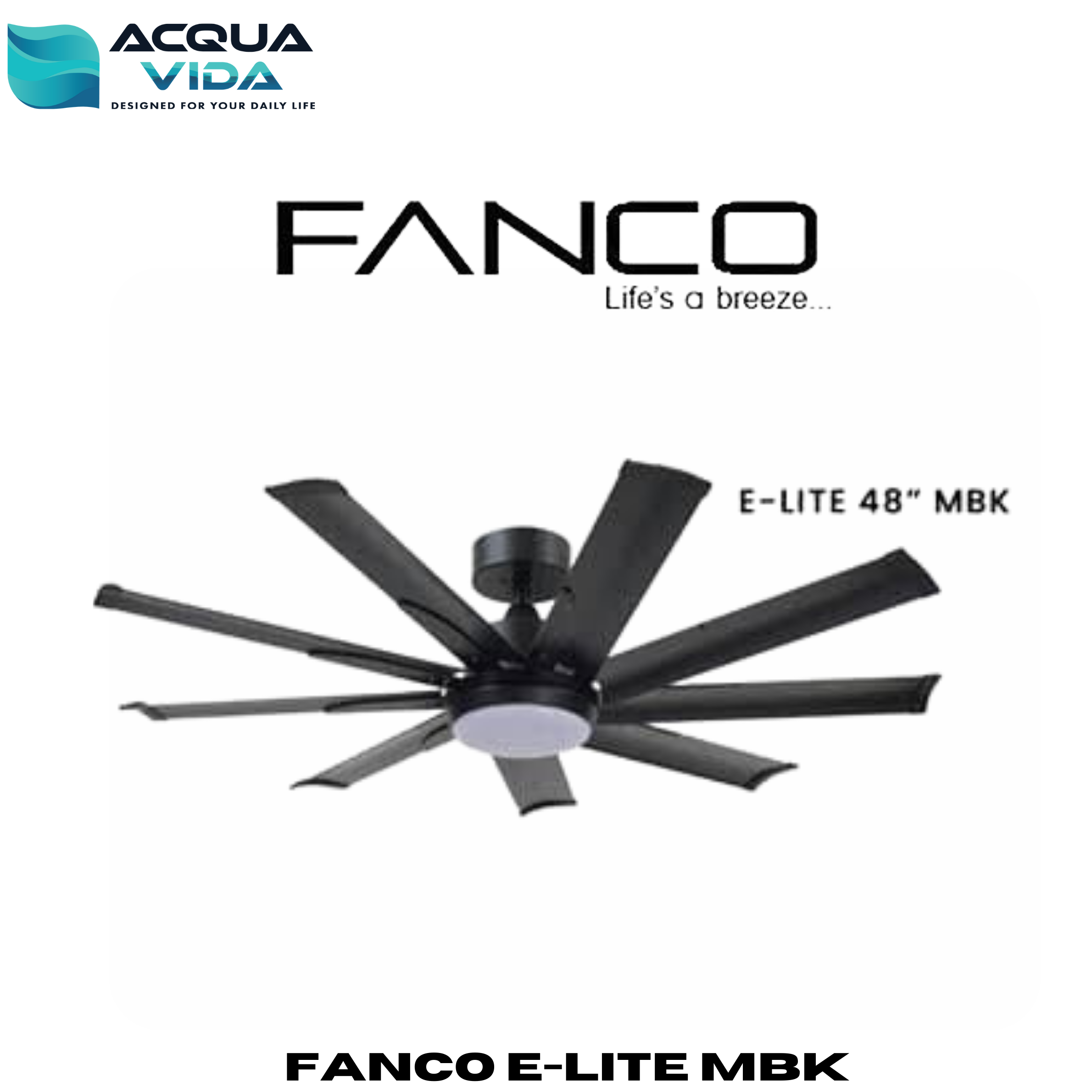 [Installation]FANCO ELITE SERIES 48 " inch 5 Speed Ceiling Fan