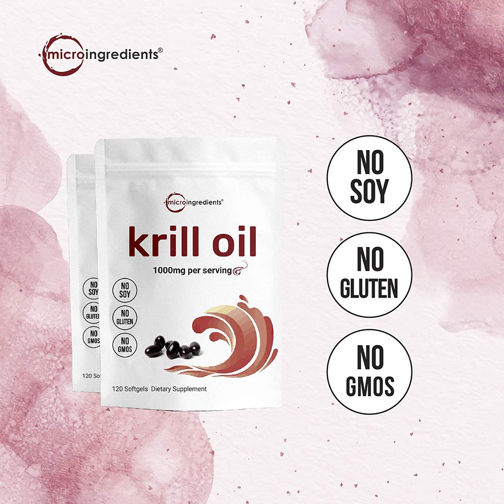 Micro ingredients krill oil dầu nhuyễn thể cung cấp omega 3 dễ hấp thu
