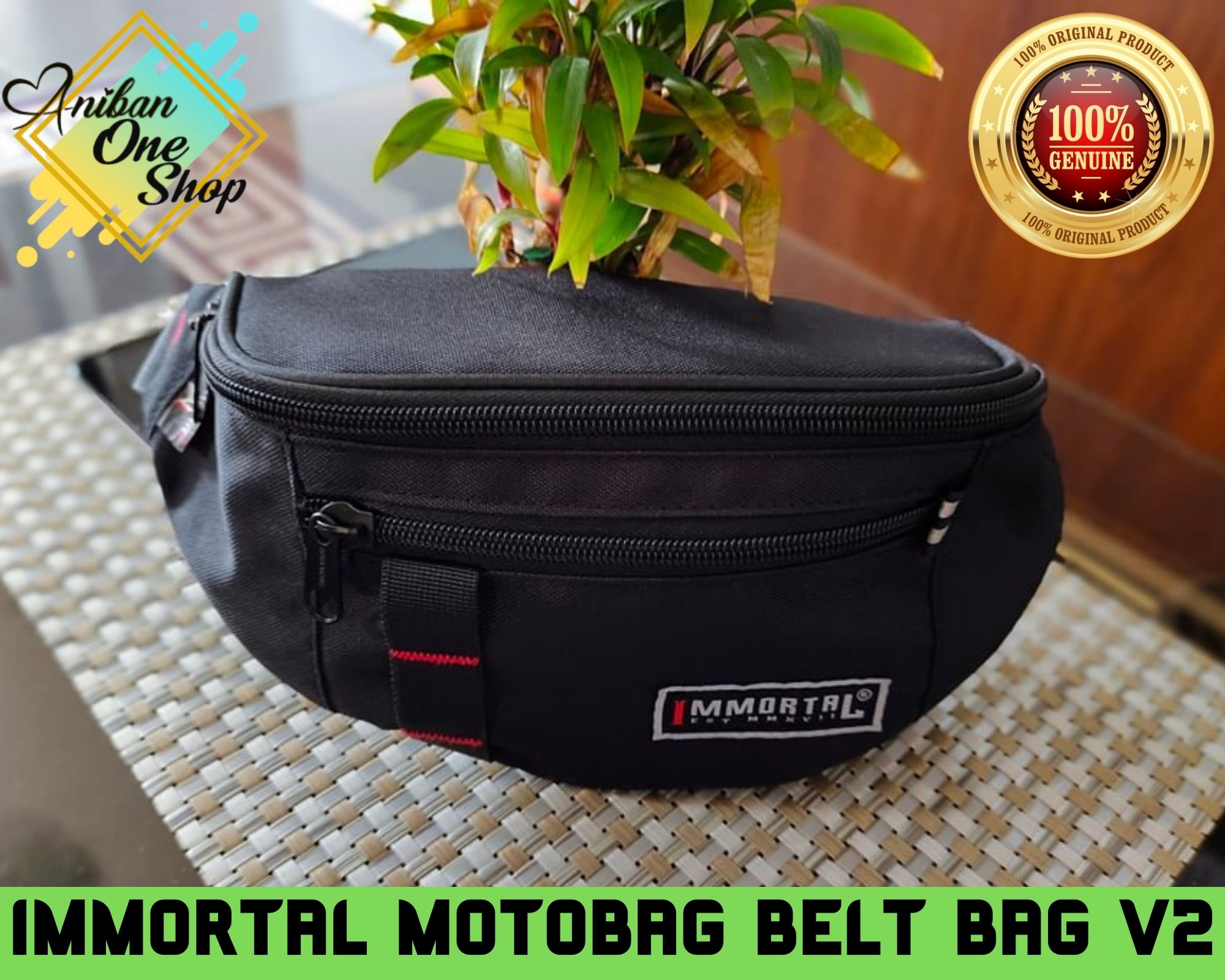 Immortal Motobag Belt Bag v2 With Freebies COD On Hand Lazada PH