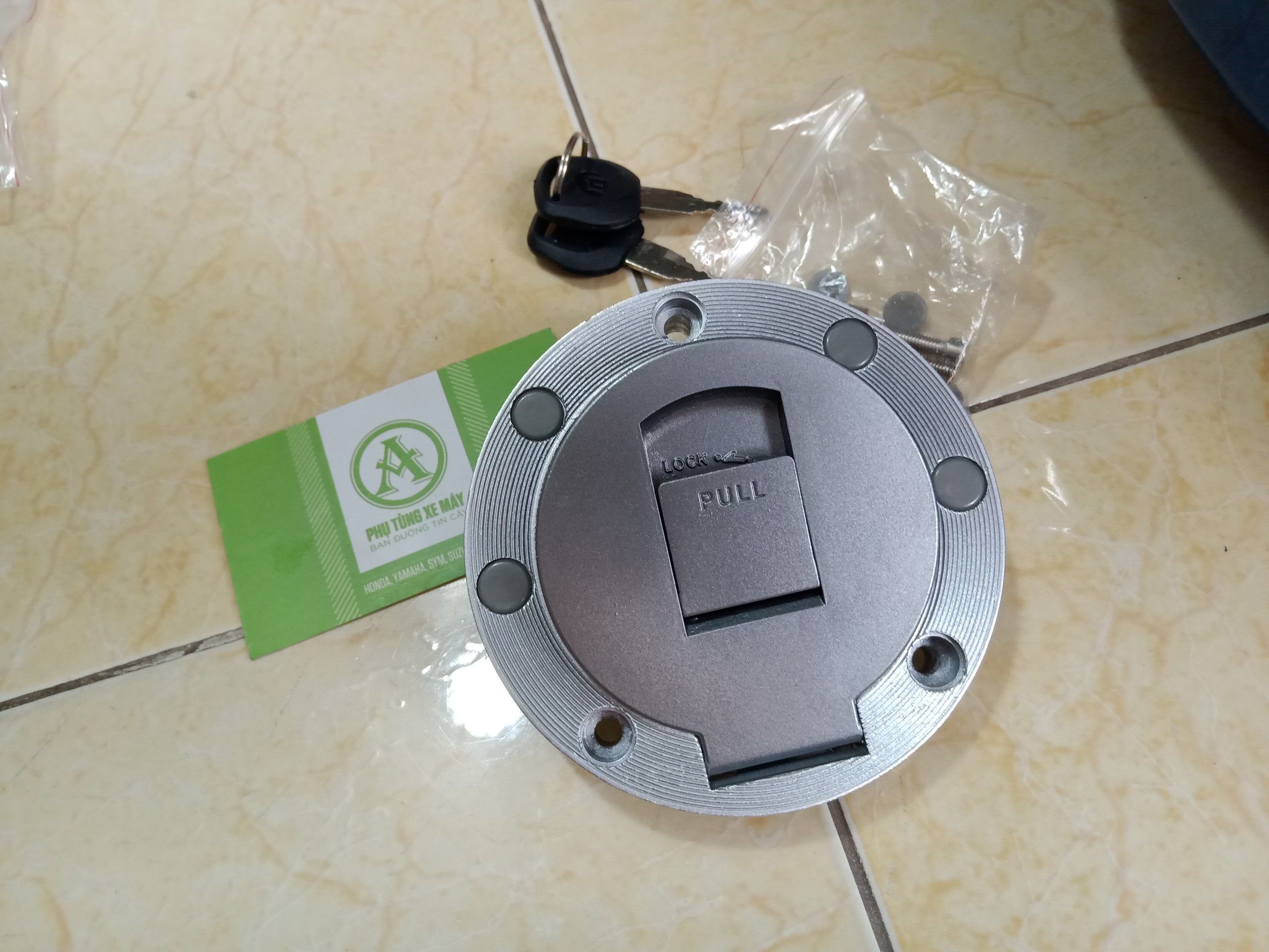 Nắp bình xăng tròn Âm xe ba bánh