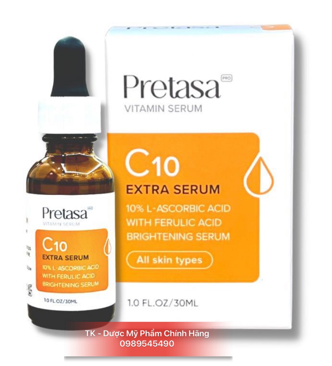 Serum pretasa vitac c10 extra sáng da, mờ thâm - 30ml