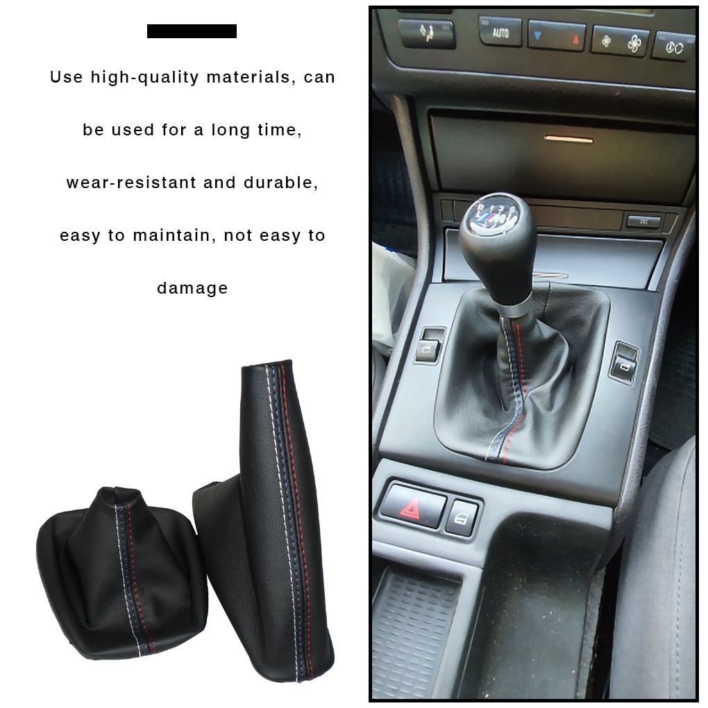 Cho BMW E36 E46 e34 E30 E28 Z3 1998-2005 sang Số Xe Hơi Stick Hướng dẫn sử dụng phanh tay gaiter Shift ống bọc bụi che tạo kiểu cho xe