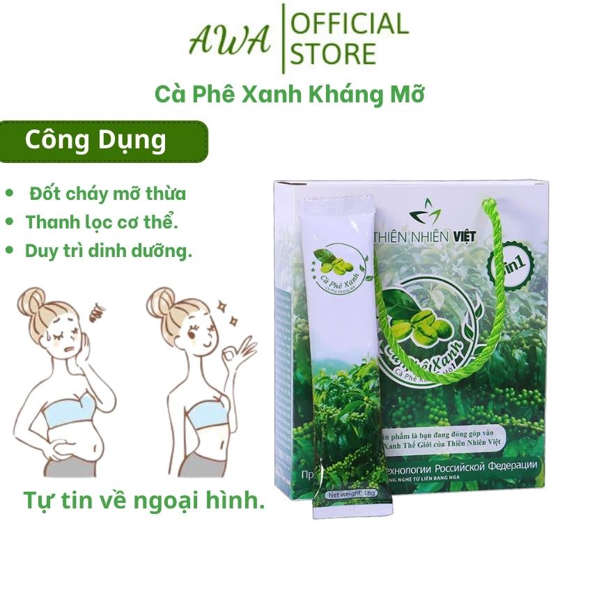 Cà Phê Xanh Giảm Cân Kháng Mỡ Thiên Nhiên Việt thumbnail