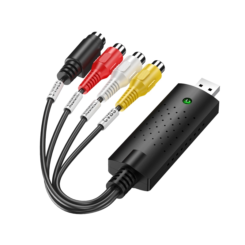USB 2.0 Easy Cap Video TV DVD DVR Capture Adapter Easier Cap USB Video Capture Device Support Win10