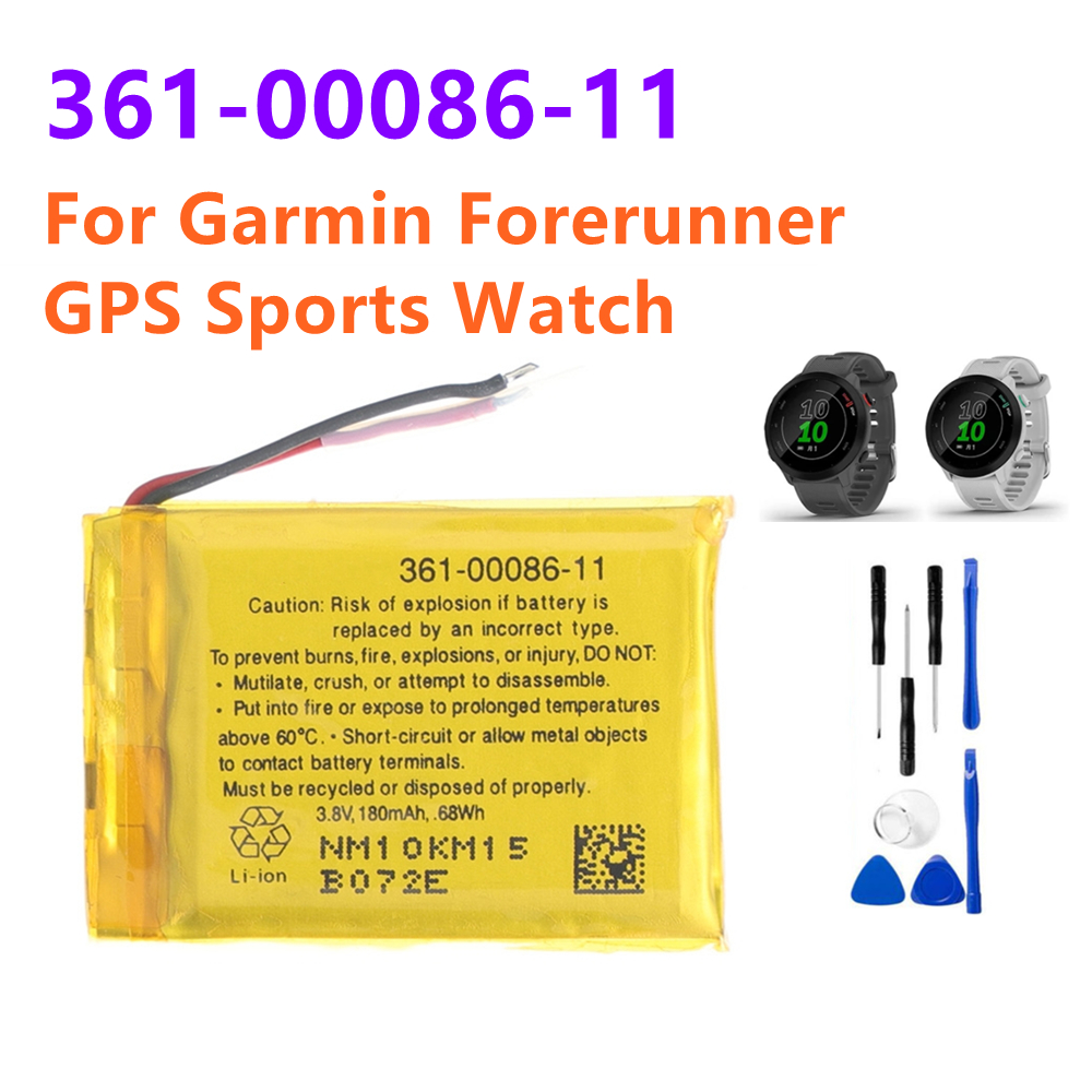 แบตเตอรี่180MAh 361-00086-11 361-00086-12สำหรับผู้เบิกทาง GARMIN