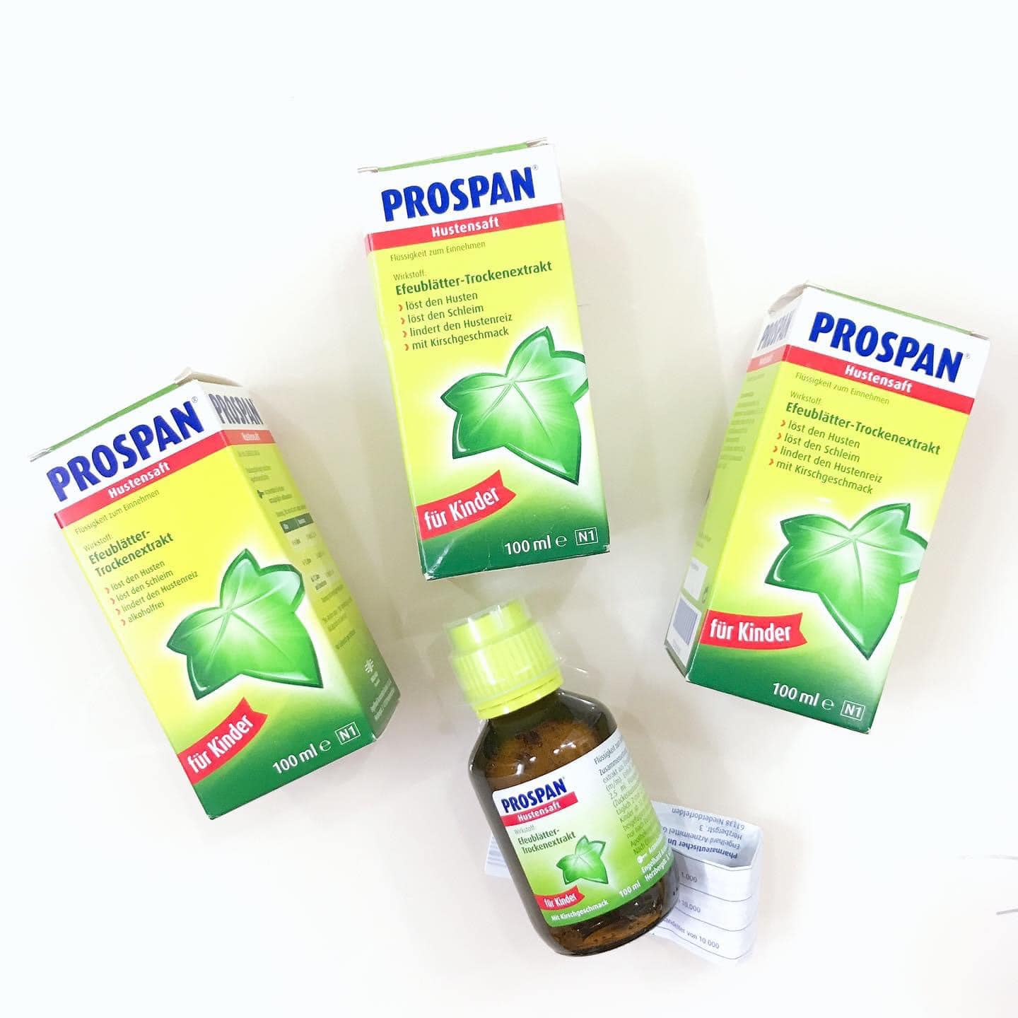 Siro ho Prospan của Đức freeship 100ml hạn 03-2023