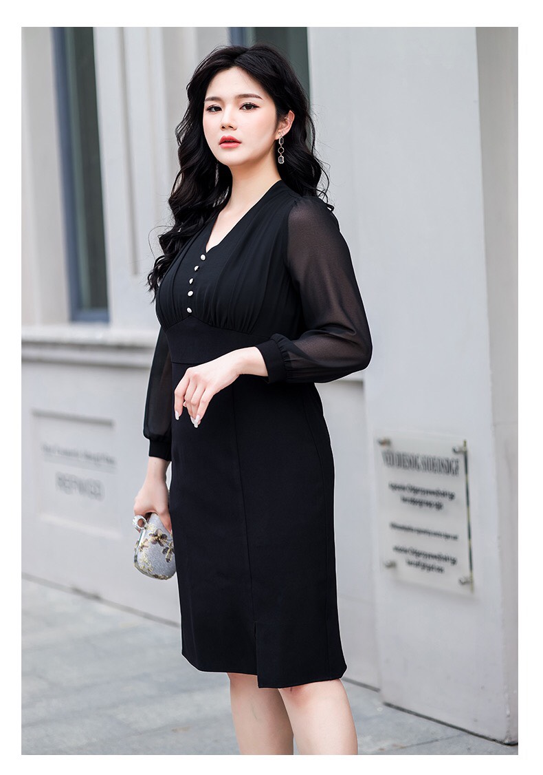 Đầm body kiểu dáng sang chảnh bigsize - BS322z