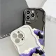 Jizetin for Samsung J7 Prime Back Cover Purple Garden Curved Wavy Edge Soft Silicone Phone Case. 