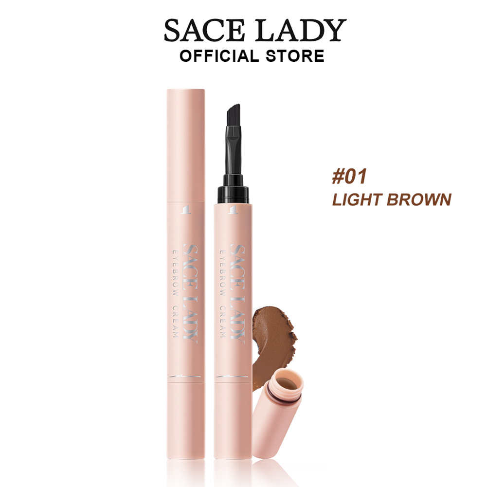 Ypass SACE LADY Eyebrow Cream Gel With Brush 2 IN 1 Pomade Brow Pencil Long-lasting & Waterproof Brow Makeup Eyebrow pencil