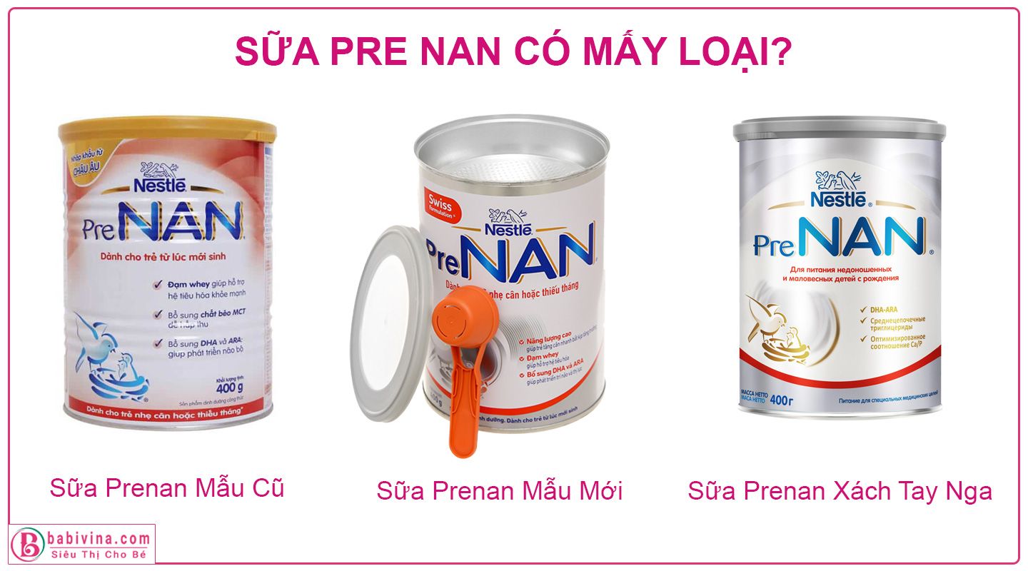 Sữa Pre NAN - 380G (Bé sơ sinh) mẫu mới