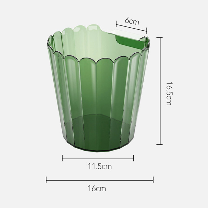 Kitchen Hanging Trash Can Desktop Clutter Collection Basket Cabinet Wall Mounted Garbage Bin Container Household