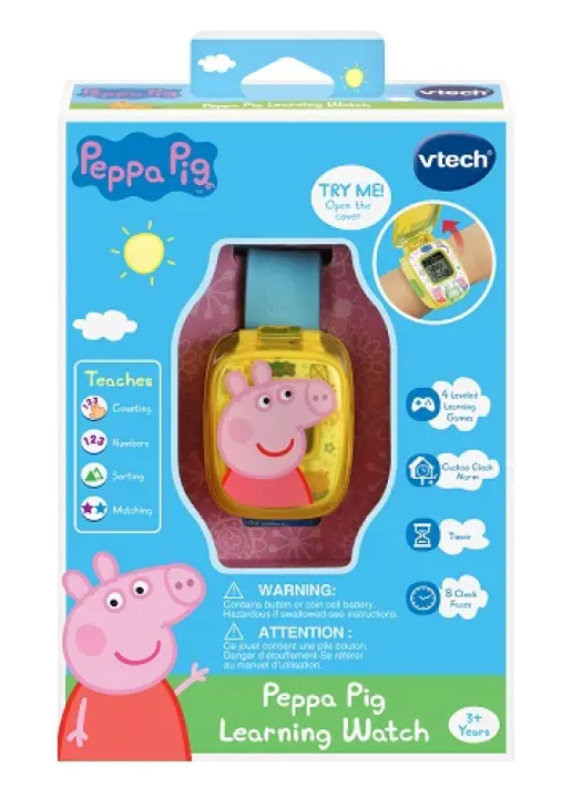VTECH PEPPA PIG LEARNING WATCH BLUE 