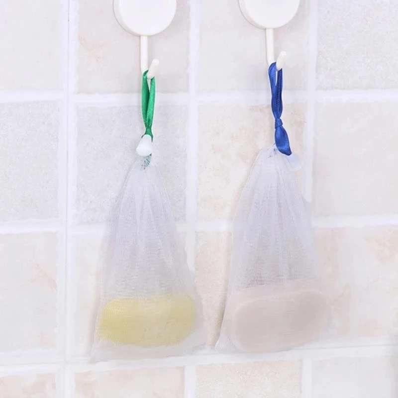 10 Cái Lưới Tạo Bọt Xà Phòng Túi Lưới Bong Bóng Dụng Cụ Làm Sạch Da
