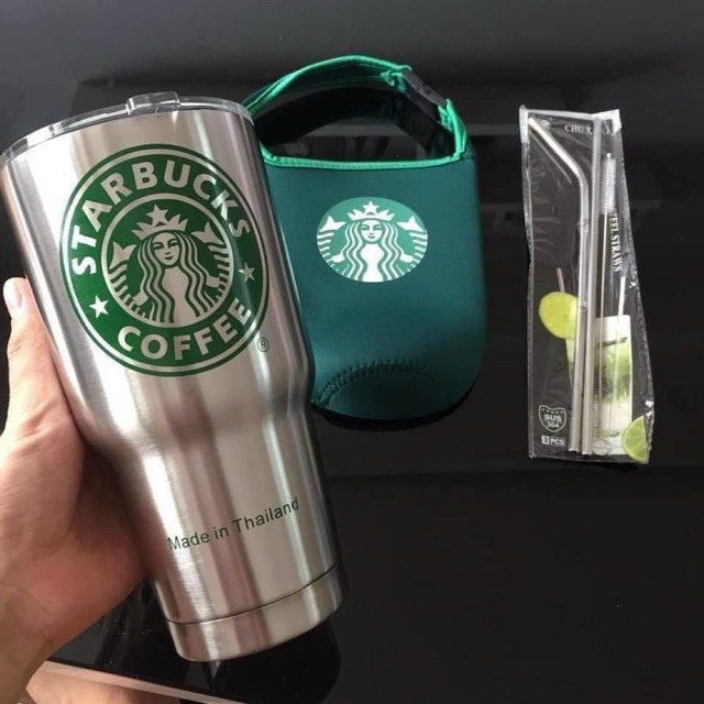 LY GIỮ NHIỆT STARBUCK THÁI LAN BẠC HÓT HÍT