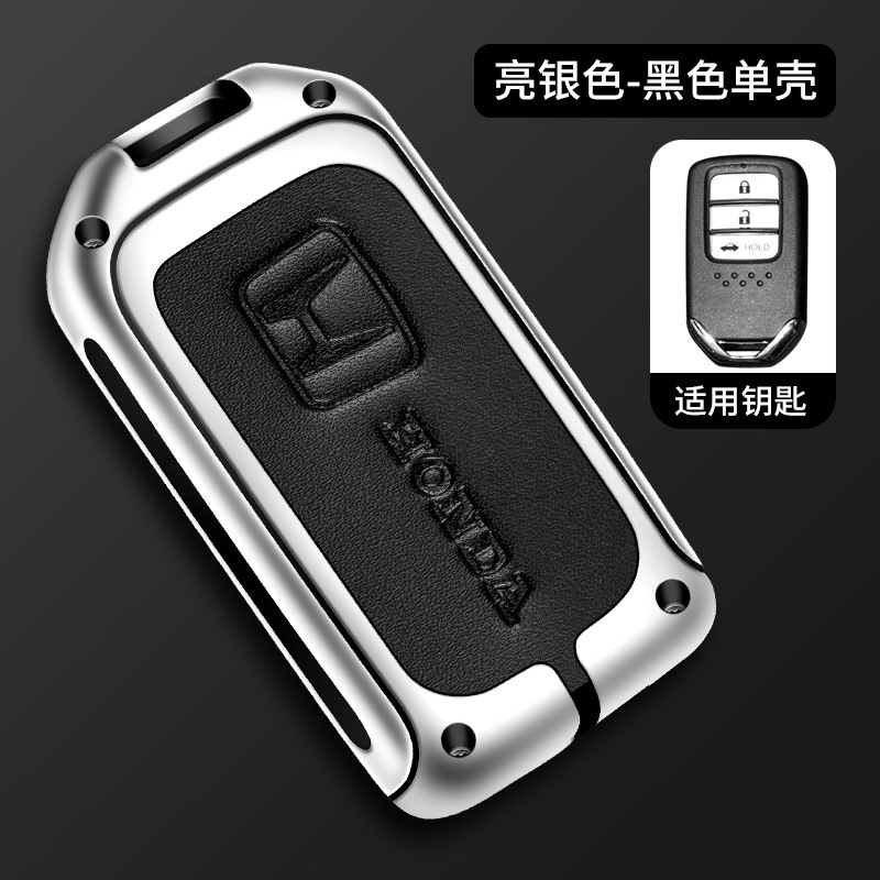 Zinc alloy for honda key fob cover case for honda all-new city / crv / accord / civic fc 10gen keyless smart