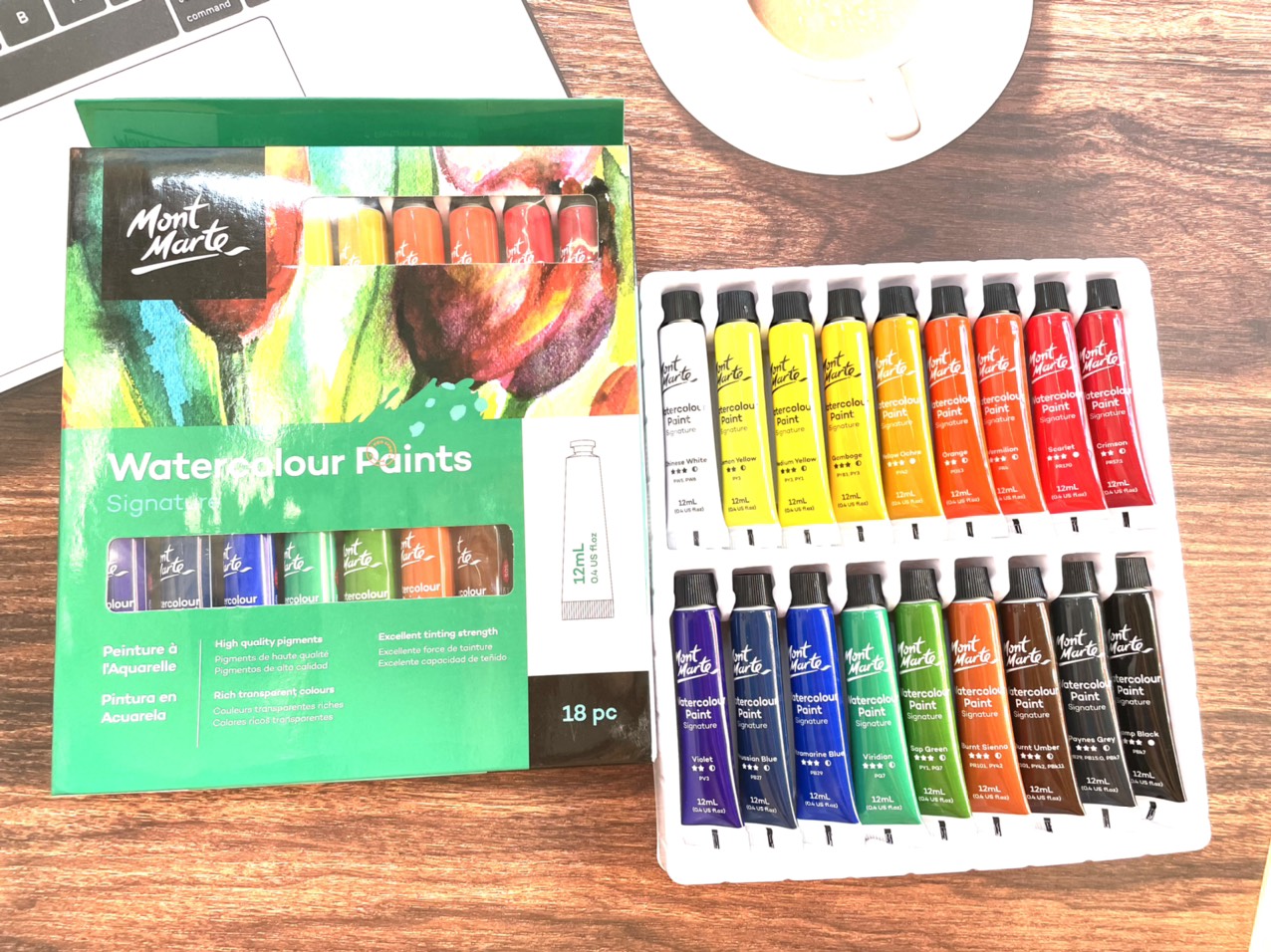 Màu nước dạng tuýp 12ml Mont Marte