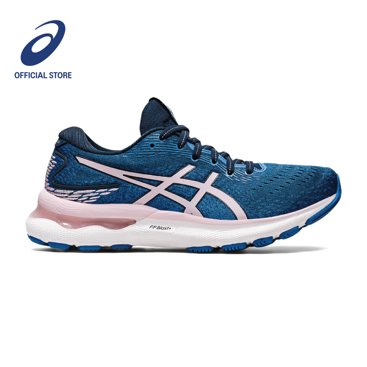 ASICS Women GEL-NIMBUS 24 Running Shoes in French Blue/Barely Rose | Lazada  Singapore