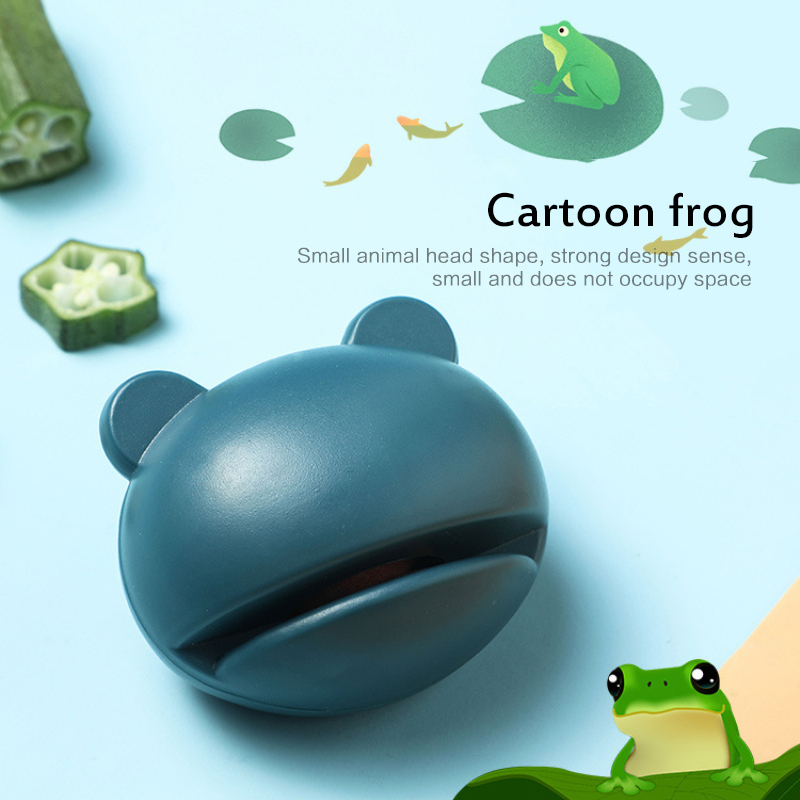 1 Pc Portable Mini Knife Sharpener Non-Slip Cute Cartoon Frog Sharpener Home Kitchen Tools