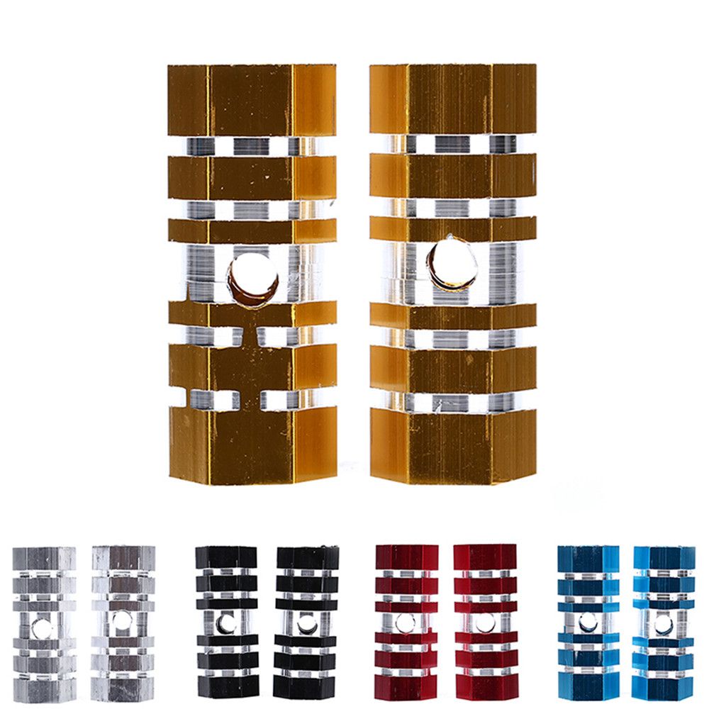 【Miga Plaza】FANG2 Outdoor Road Bike Aluminum Alloy Grooves Bicycle Front Rear Wheel BMX Hexagonal Stunt Pegs Bike Axle Pedal. 