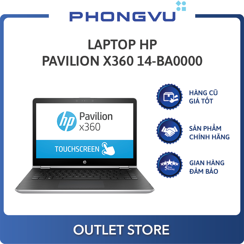 Laptop HP Pavilion X360 14-ba065TU (2GV27PA) (Bạc) - Laptop cũ thumbnail