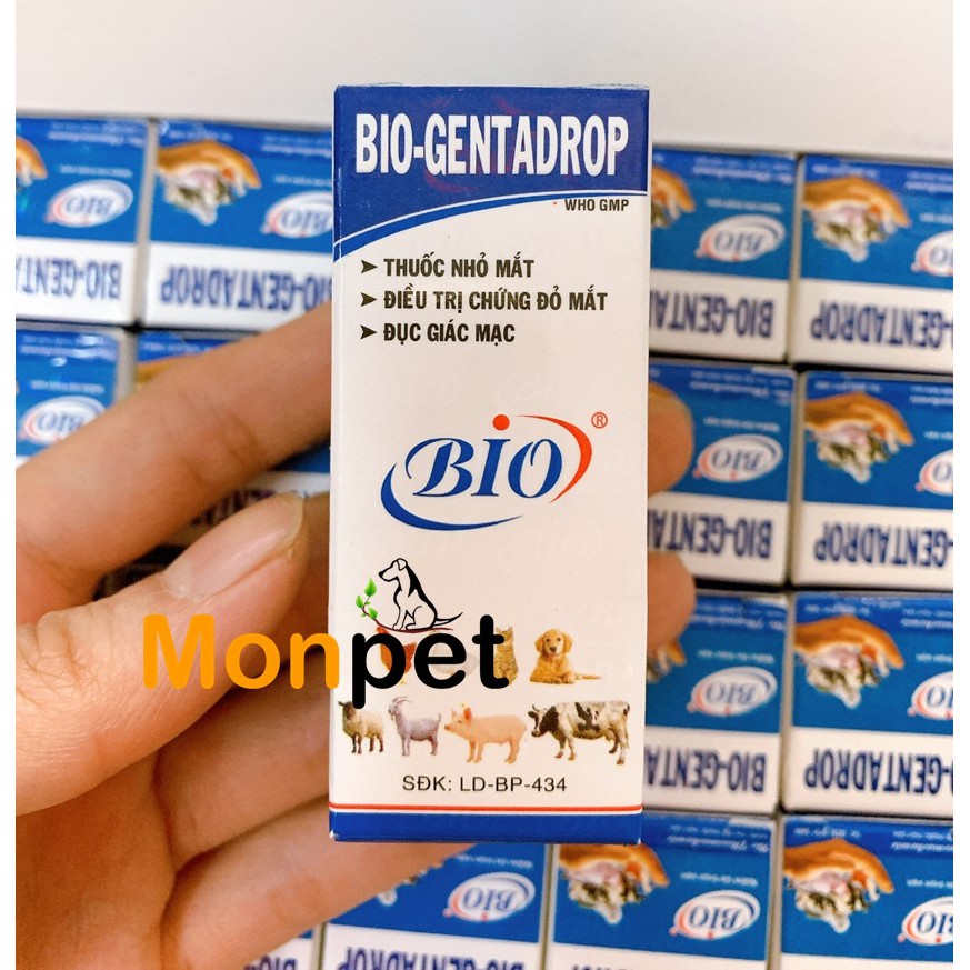Dung dịch nhỏ mắt chó mèo - bio gentadrop 10ml