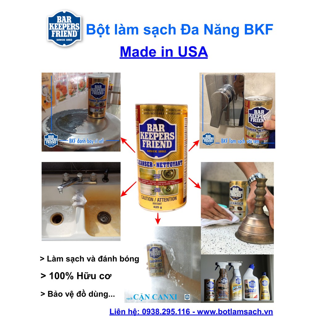 Bột tẩy đa năng BKF 425g - nhập Mỹ