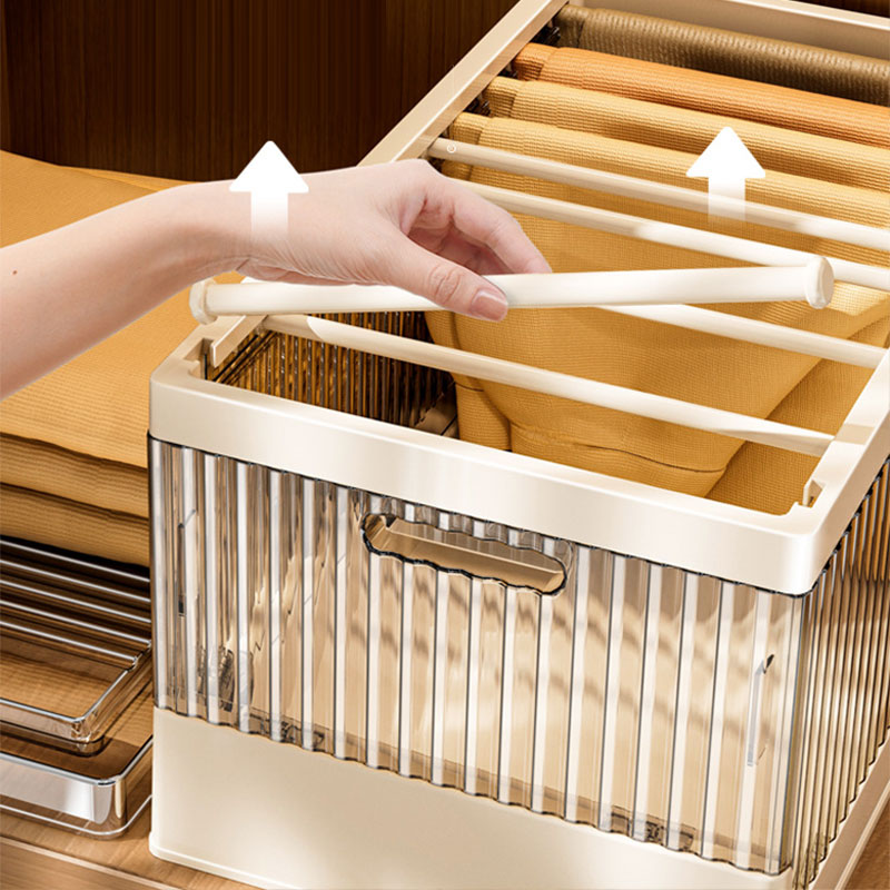 Storage box Clothes sorting box Compartment storage box Clothes box Jeans Large storage basket Household clothes compartment