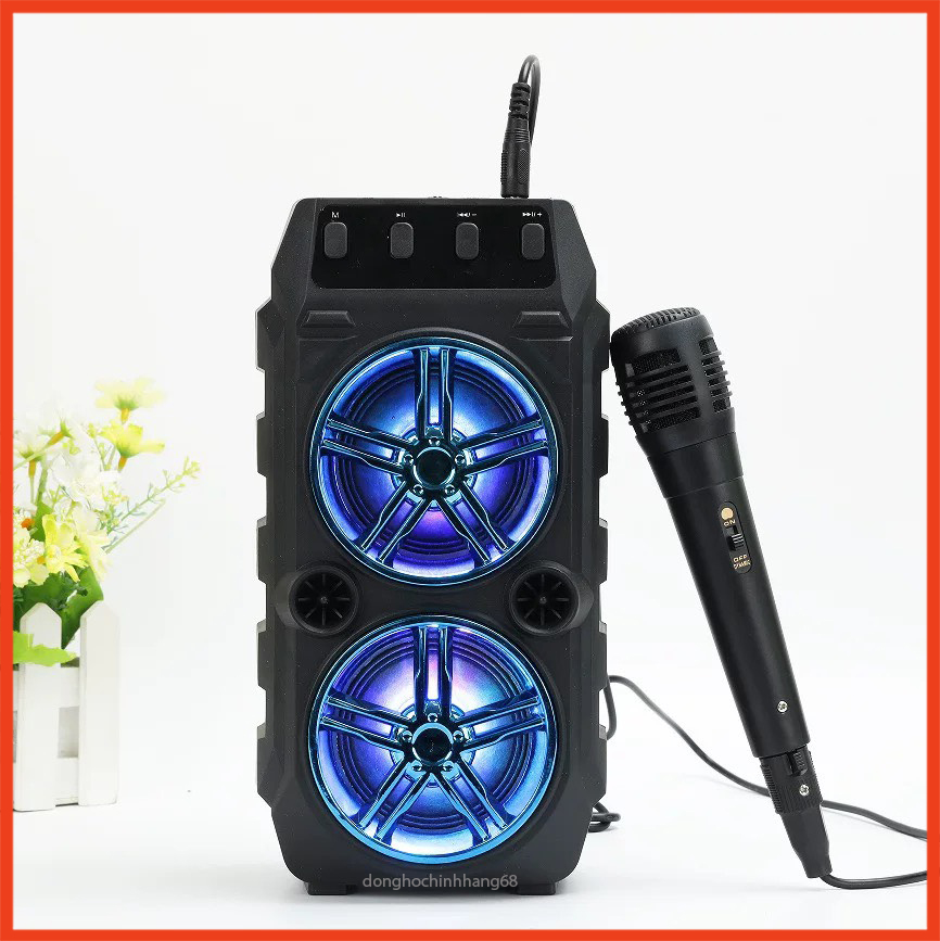 Loa Bluetooth Karaoke Tặng Kèm Mic Hát, Loa Bluetooth Hát Karaoke Mini Giá Rẻ, Loa Bluetooth Hát Karaoke Bass Mạnh, Hát Cực Hay, Nghe Nhạc Cực Đã Bảo Hành 12 Tháng