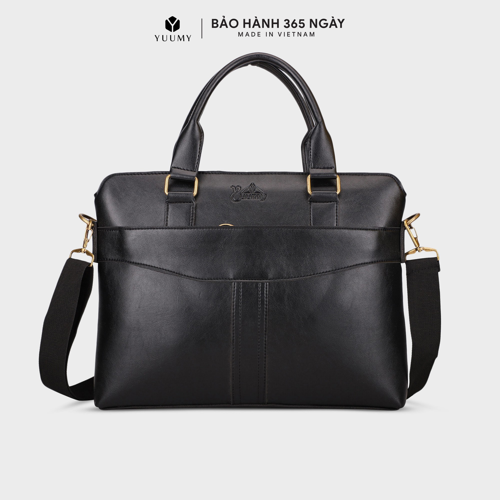 Yuumy Office Briefcase (Large-Sized Women's Work Fashion - Leather Briefcase Caym06)