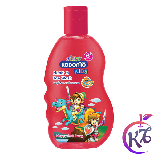 Sữa tắm gội Kodomo Happy Red Berry chai 200ml dành cho trẻ em - sua tam goi cho be